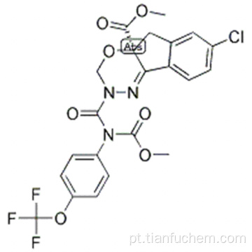 Ï¿½ido indeno [1,2-e] [1,3,4] oxadiazina-4a (3H) -carboxï¿½ico, 7-cloro-2,5-di-hidro-2- [[(metoxicarbonil) [4- (trifluorometoxi) fenil] amino ] carbonil] -, éster metílico, (57189027,4aS) - CAS 173584-44-6